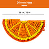 "Pawz N Dogz Tangy Orange Snuffle Mat size chart showing 22-inch diameter perfect for small to large dogs."