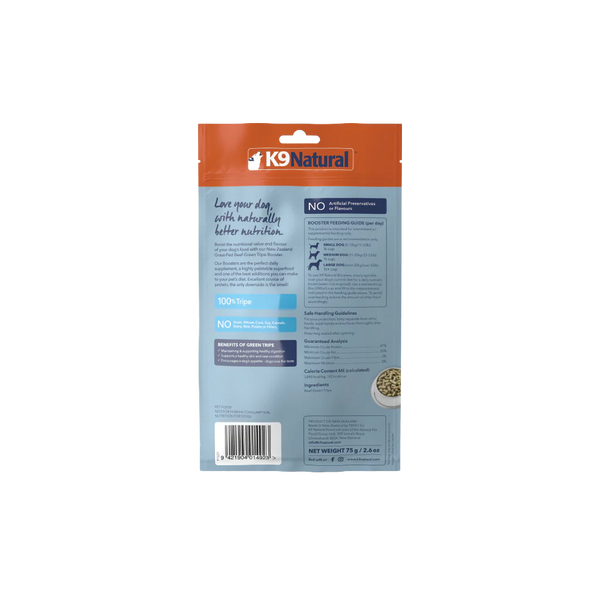 K9 Natural - Freeze Dried Green Tripe - Beef