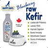 Benefits of Happy Days Raw Goat Milk Kefir with Blueberries: Supports digestion, boosts immunity, and promotes overall health for your pet.