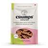A close-up of Crumps - Venison Jerky with Chia Seeds packaging, highlighting the premium venison, chia seed infusion, and hypoallergenic benefits.