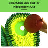 Various fabric folds and compartments allow for creative treat hiding to keep dogs engaged.