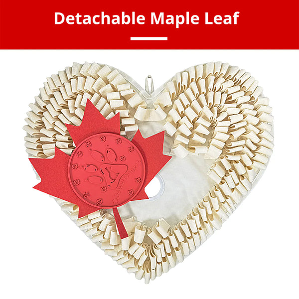 Demonstrates how the maple leaf can be removed to provide an added challenge, enhancing engagement and mental stimulation.