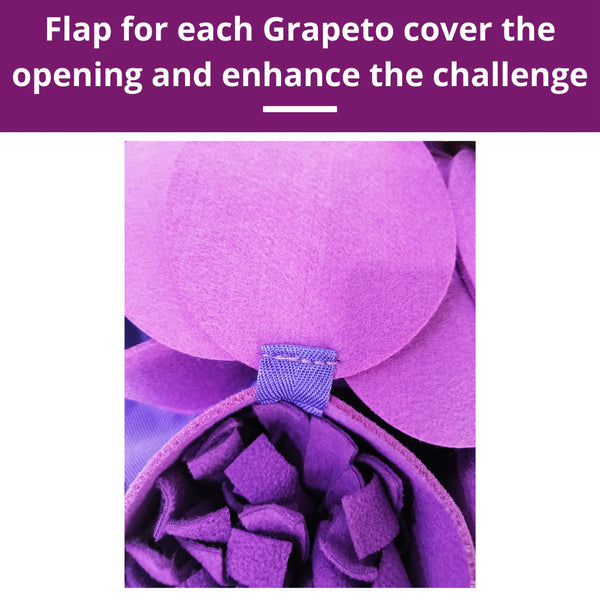 Detailed view of snuffle mat flaps, allowing for multiple hiding spots that enhance scent-driven play.
