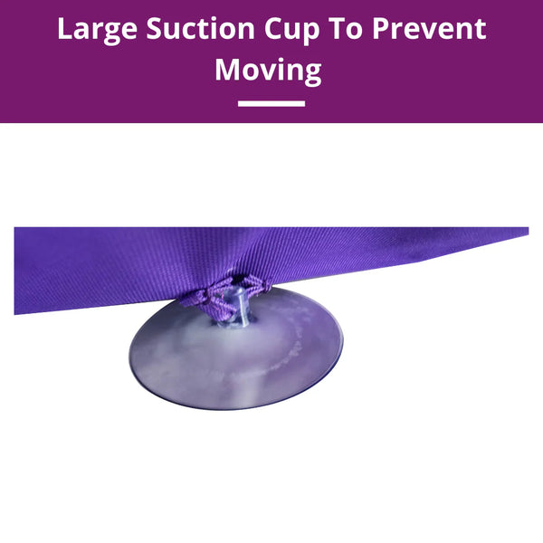 Anti-slip suction cups securely hold the snuffle mat in place, preventing movement during play.