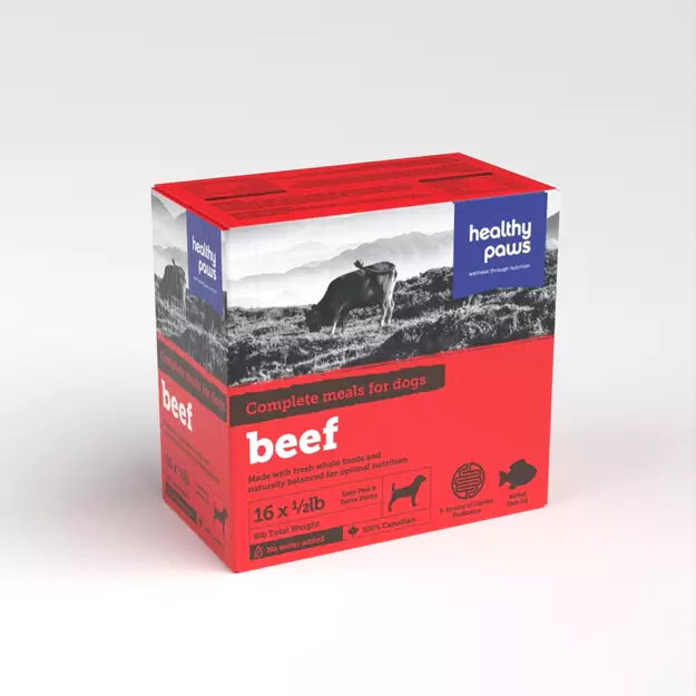 Healthy Paws Raw - Complete Beef Dinners