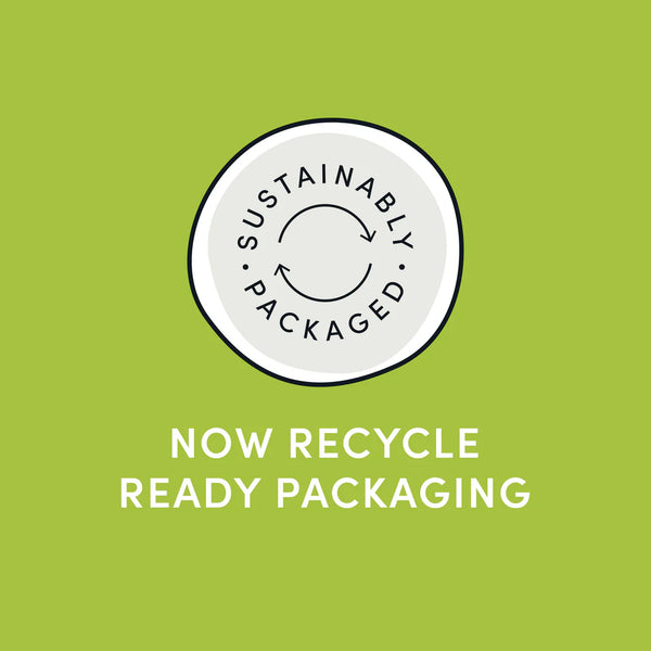 Image emphasizing Crumps Apple Bites’ new recyclable packaging for an eco-friendly pet treat option.