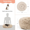 Visual representation of the dimensions for the medium size of the Best Friends by Sheri Calming Donut Dog Bed.