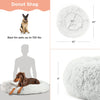 Visual representation of the dimensions for the XL size of the Best Friends by Sheri Calming Donut Dog Bed.