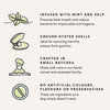 An image listing the key benefits, including natural ingredients, dental health support, and Canadian-made quality.