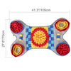 Visual showing dimensions of 41.3 inches by 27.6 inches of the Pawz N Dogz Challenger Bone Snuffle Mat, large enough for multiple dogs, perfect for mental and physical exercise.