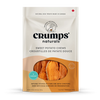 Front view of Crumps' Sweet Potato Dog Treats bag, highlighting the all-natural, single-ingredient treat.