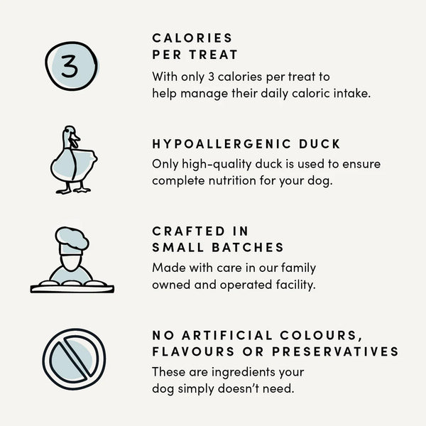 Crumps Naturals - Mini Trainers - Duck Dog Treats