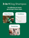Earth Rated 3-in-1 Shampoo for Double Coated Dogs for effective grooming at home with deep cleans, conditions and deordorizes.