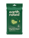 Front view of Earth Rated Dog Eye Wipes, showcasing the hypoallergenic chamomile formula.