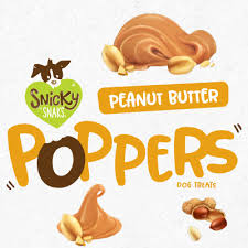Names of Etta Says Peanut Butter Poppers, showcasing peanut butter-based treats for dog enjoyment.