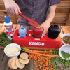 "KONG Fill and Freeze Tray being used to fill and freeze multiple KONG toys for dog enrichment."