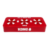 "Close-up of the KONG Day Fill and Freeze Tray's silicone flaps holding KONG toys upright."