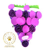 Interactive dog snuffle mat with partially open flaps, encouraging sniffing and foraging for hidden treats.
