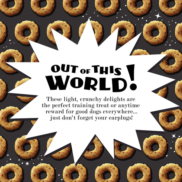 Fromm Crunchy O's Dog Treats Bacon Blasters are light crunchy delights that are perfect for dog training and any time rewards for your dogs.
