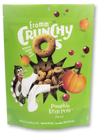 Front view of Fromm Crunchy O's Pumpkin Kran POW bag showcasing crunchy pumpkin treats.