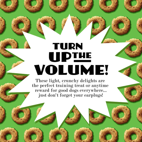 Fromm Crunchy O's Dog Treats Pumpkin Kran Pow are crunchy delights the perfect training treat or anytime reward for good dogs