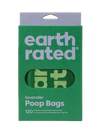 A front-facing image of Earth Rated handle bags, designed for quick tying and mess-free disposal.