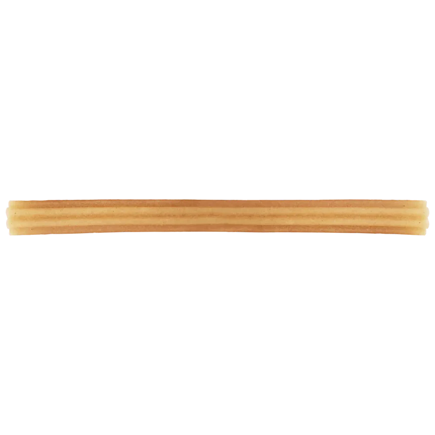 Himalayan Dog Chew Churro Stix in showcasing its unique churro shape for teeth cleaning.