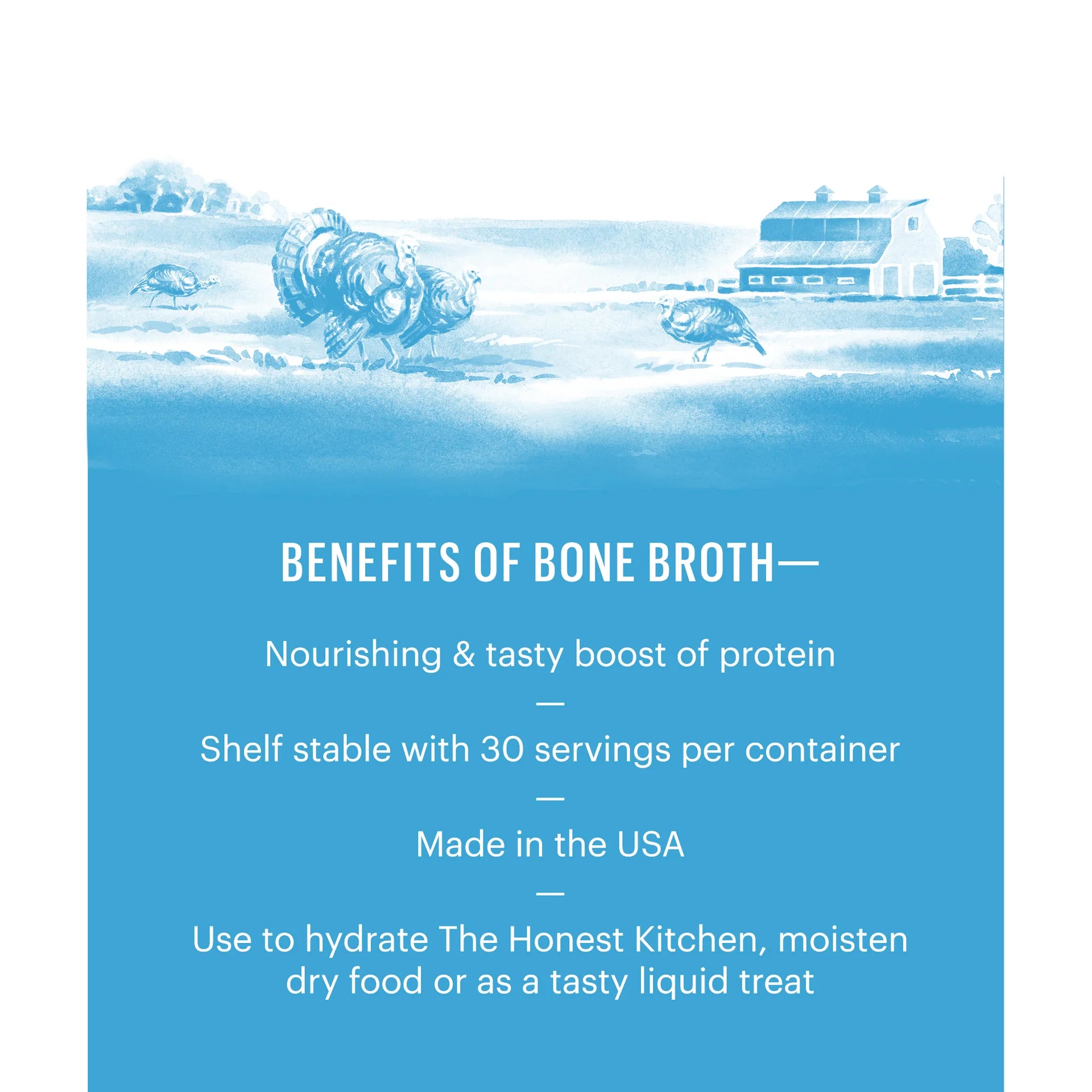 Image detailing the health benefits of bone broth for dogs, such as joint support and immune health.