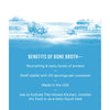 Image detailing the health benefits of bone broth for dogs, such as joint support and immune health.
