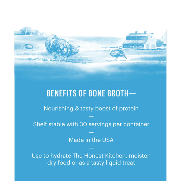 Image detailing the health benefits of bone broth for dogs, such as joint support and immune health.
