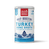 Front view of Honest Kitchen - Turkey & Turmeric Instant Beef Broth can showing the product label.