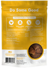 Back view of Open Farm Dehydrated Chicken Dog Treats bag featuring ingredients and sourcing transparency.