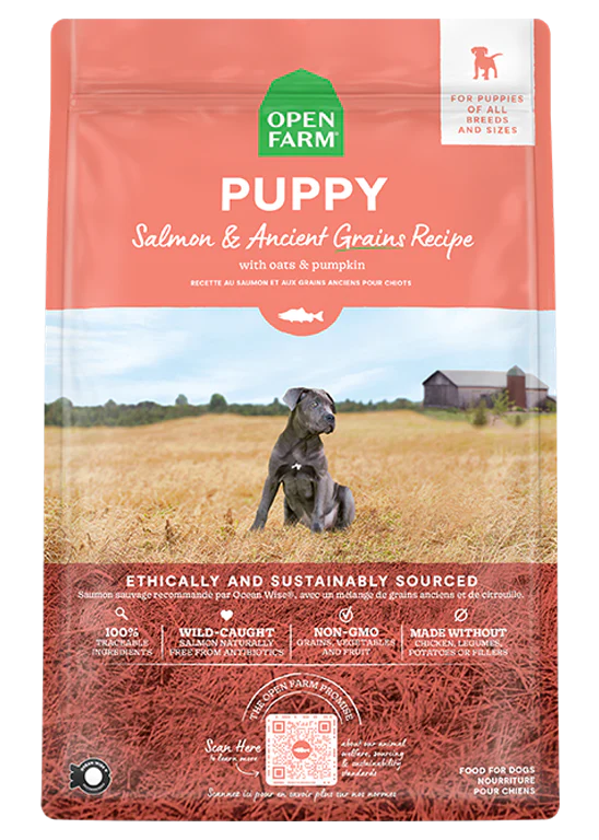 Open Farm - Salmon and Ancient Grains Puppy Dry Dog Food