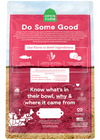 An image showing the back of the bag, highlighting nutritional information and ingredient transparency.