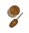Up close phot of Open Farm Air Dried dog food showing the texture of this awesome raw meal topper for dogs.