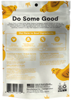 Image displaying the back of the Open Farm Chicken Jerky Treats bag, featuring ingredient information and nutritional facts.