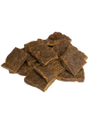 Close-up of Open Farm Dehydrated Beef Dog Treats showing the rich texture.