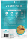 Back view of Open Farm Dehydrated Cod Fish Dog Treats bag with nutritional information.