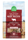 Open Farm Grass-Fed Beef Freeze Dried Raw Dog Food Patties, made from humanely raised beef for strong muscles and energy.