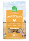 Open Farm Harvest Chicken Freeze Dried Raw Dog Food Patties with free-to-roam chicken, ideal for balanced health and nutrition.