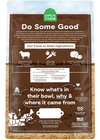 Back of Open Farm Grain Free Lamb kibble bag detailing ingredient transparency and nutritional benefits.