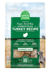 Open Farm Homestead Turkey Freeze Dried Raw Dog Food Patties with free-to-roam turkey for pure protein and health.
