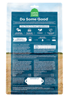 Detailed label of Open Farm Surf & Turf Freeze Dried Raw Dog Food Patties, showing high-quality ingredients for natural health benefits.