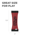 Outward Hound Fire Hose Fetch Dog Toy - Large Size - Showing it's dimensions of 11.5" x 4" perfect for larger dogs