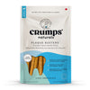 A clear image of Crumps - Plaque Busters - Pumpkin Spice Dental Sticks packaging, showcasing the natural pumpkin flavour, plaque-removing benefits, and flexible chew design.