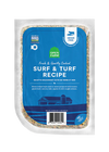 Front view of Open Farm Gently Cooked Surf & Turf Recipe package, highlighting premium ingredients and eco-friendly design.