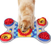 Energetic dog playing with the Pawz N Dogz Challenger Bone Snuffle Mat, enjoying mentally stimulating puzzles and hidden treats that encourage natural foraging behavior.