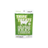 Front view of PetKind Beef Tripe Treats bag, highlighting green tripe benefits for dogs.