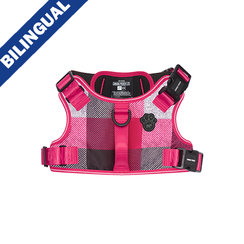 Canada Pooch - Complete Control Harness - Pink Plaid