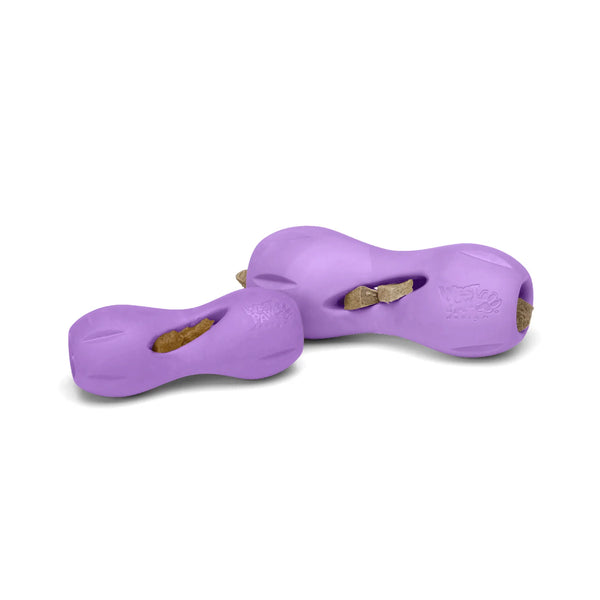 "West Paw Qwizl in limited edition lavender color, showcasing its unique design and durability."